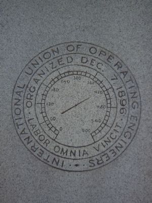The IUOE logo on the marker image. Click for full size.