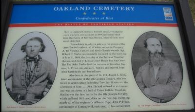Oakland Cemetery Marker image. Click for full size.