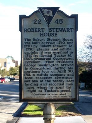 Robert Stewart House Marker, Side 1. Click for full size. Robert Stewart House Marker, Side 1 image. Click for full size.
