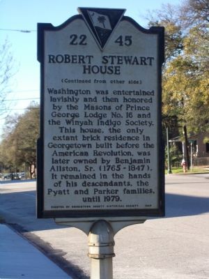 Robert Stewart House Marker, Side 2 image. Click for full size.