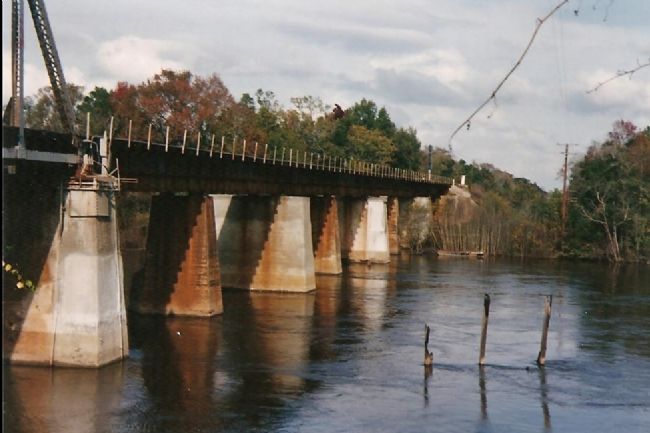 River Side View of the Altamaha River Bridge image. Click for full size.