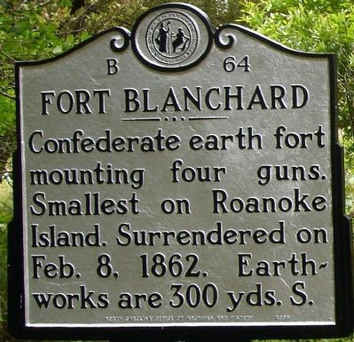 Fort Blanchard Marker image. Click for full size.