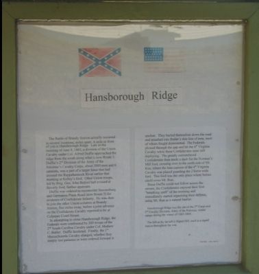 Hansborough Ridge Marker image. Click for full size.