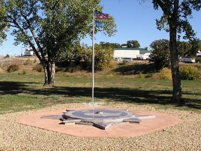 The new Geographic Center of the Nation Monument image. Click for full size.