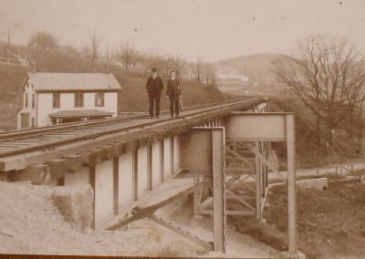 Vintage Photo of a Railroad Bridge in High Bridge image. Click for full size.