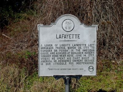 Lafayette Marker. Click for full size. Lafayette Marker image. Click for full size.