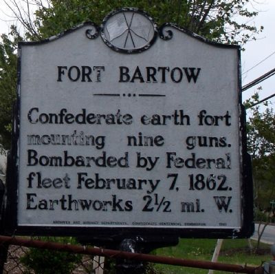 Fort Bartow Marker. Click for full size. Fort Bartow Marker image. Click for full size.