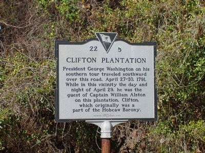 Clifton Plantation Marker. Click for full size. Clifton Plantation Marker image. Click for full size.