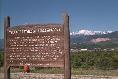 The United States Air Force Academy Marker image. Click for full size.
