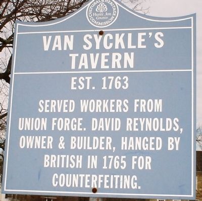 Van Syckles Tavern Marker (Original). Click for full size. Van Syckles Tavern Marker (Original) image. Click for full size.