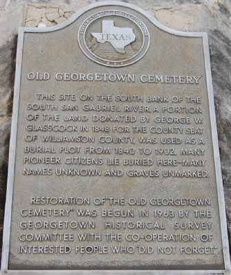 Old Georgetown Cemetery Marker image. Click for full size.
