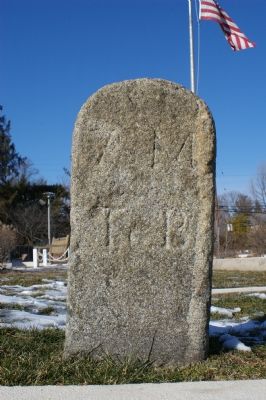 A close up of the National Road milestone, indicating 7 miles to Baltimore. Click for full size. A close up of the National Road milestone, indicating 7 miles to Baltimore image. Click for full size.