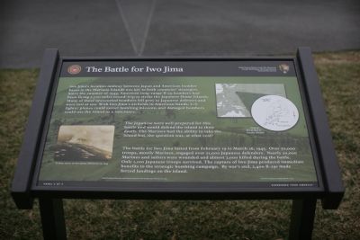The Battle For Iwo Jima Marker. Click for full size. The Battle For Iwo Jima Marker image. Click for full size.