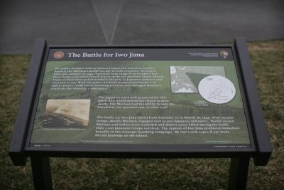 The Battle For Iwo Jima Marker image. Click for full size.