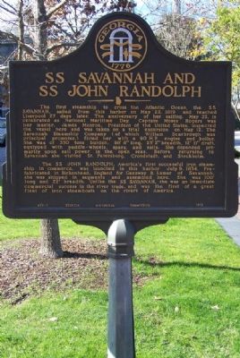 SS Savannah and SS John Randolph Marker image. Click for full size.