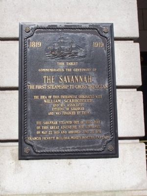 SS Savannah at City Hall image. Click for full size.