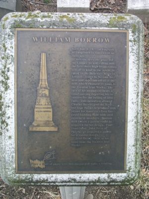 William Borrow Marker. Click for full size. William Borrow Marker image. Click for full size.