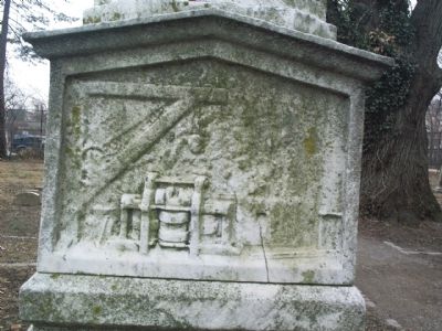 Close up of William Borrow Headstone image. Click for full size.