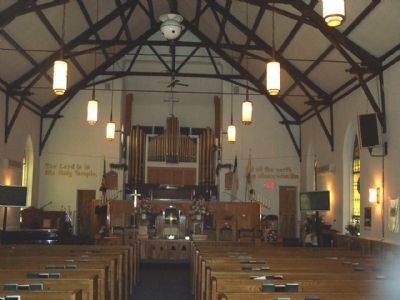 Interior of Mt. Zion Church. Click for full size. Interior of Mt. Zion Church image. Click for full size.