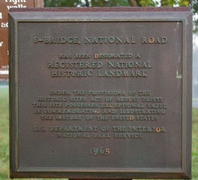 National Historic Landmark Plaque for the Bridge image. Click for full size.