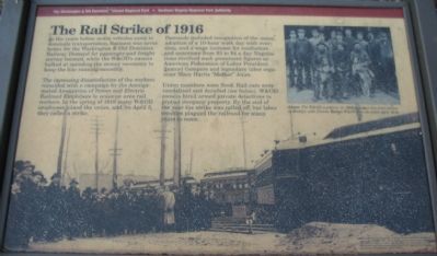 The Rail Strike of 1916 Marker image. Click for full size.