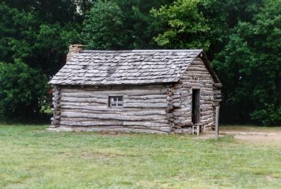Replica of Ingall's 1870 cabin at the original site image. Click for full size.