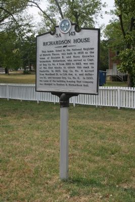 Richardson House Marker image. Click for full size.