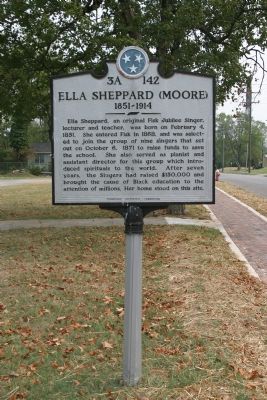 Ella Sheppard (Moore) Marker image. Click for full size.