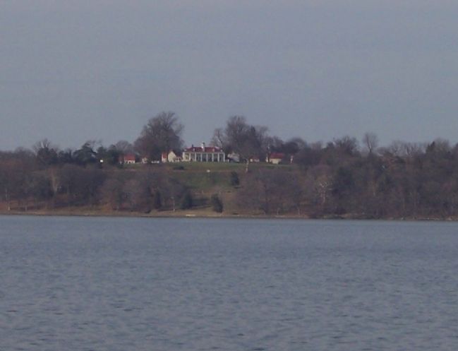 The Mount Vernon Estate, seen from the fishing pier at the National Colonial Farm, Piscataway Park. Click for full size. The Mount Vernon Estate, seen from the fishing pier at the National Colonial Farm, Piscataway Park image. Click for full size.