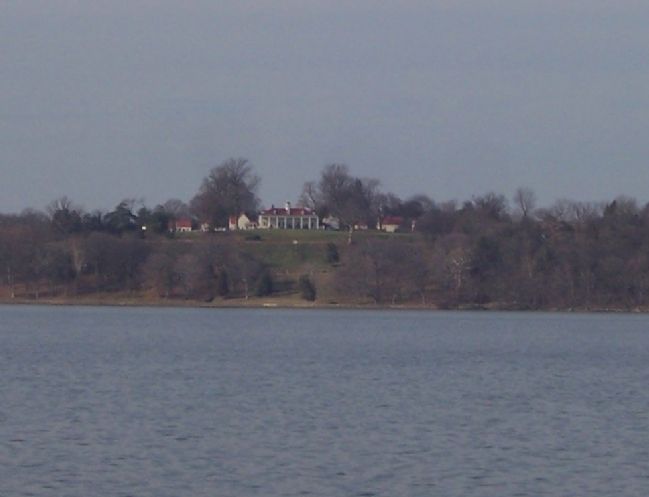 The Mount Vernon Estate, seen from the fishing pier at the National Colonial Farm, Piscataway Park image. Click for full size.