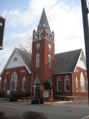 Mount Olivet United Methodist Church Marker image. Click for full size.