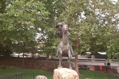 Sacramento , California Statue dedicated to the Pony Express image. Click for more information.