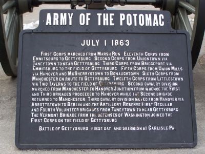 Army of the Potomac Marker image. Click for full size.