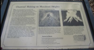 Charcoal Making on Maryland Heights Marker image. Click for more information.