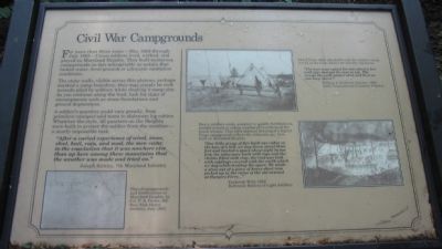 Civil War Campgrounds Marker. Click for full size. Civil War Campgrounds Marker image. Click for full size.