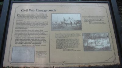 Civil War Campgrounds Marker image. Click for full size.