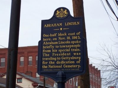 Abraham Lincoln Marker image. Click for full size.