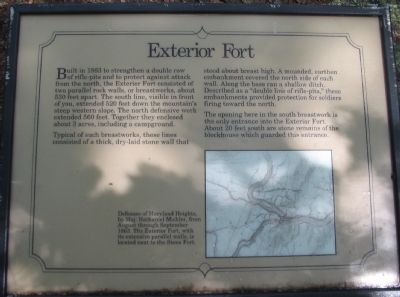 Exterior Fort Marker image. Click for full size.