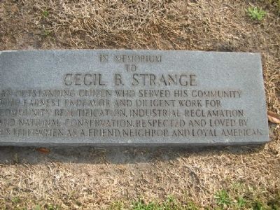 Cecil B. Strange Marker image. Click for full size.