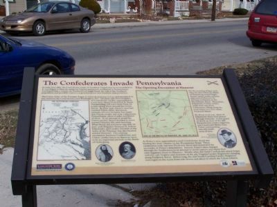 The Confederates Invade Pennsylvania Marker. Click for full size. The Confederates Invade Pennsylvania Marker image. Click for full size.