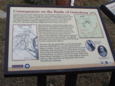 Consequences on the Battle of Gettysburg Marker image. Click for full size.