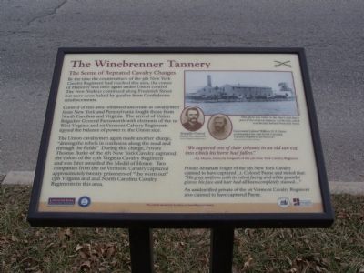 The Winebrenner Tannery Marker. Click for full size. The Winebrenner Tannery Marker image. Click for full size.