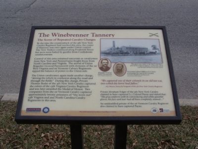 The Winebrenner Tannery Marker image. Click for full size.