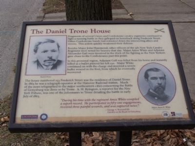 The Daniel Trone House Marker. Click for full size. The Daniel Trone House Marker image. Click for full size.