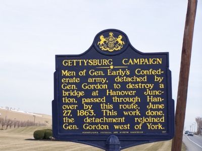 Gettysburg Campaign Marker. Click for full size. Gettysburg Campaign Marker image. Click for full size.