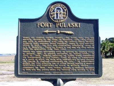 Fort Pulaski Marker image. Click for full size.