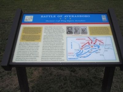 Battle of Aversboro - Shermans Left Wing Departs Averasboro image. Click for full size.