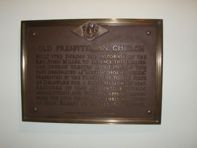 Old Presbyterian Church Marker image. Click for full size.