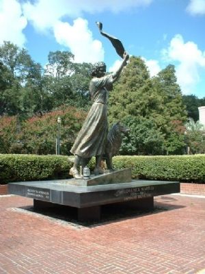 The Waving Girl Statue, in Savannah image. Click for full size.