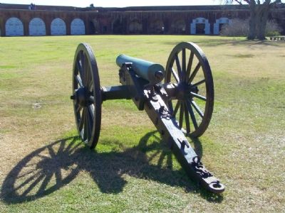 Parade Field with a Howitzer on display image. Click for full size.